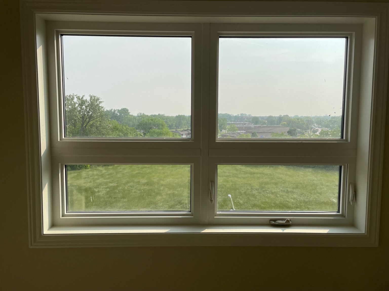 Window trim close-up